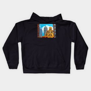 Philadelphia City Buildings Kids Hoodie